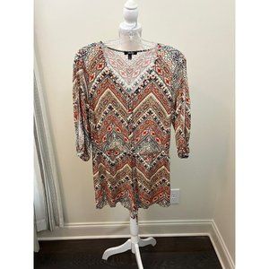 BeBop Multicolor Chevron Long Sleeve Jumper Size Large